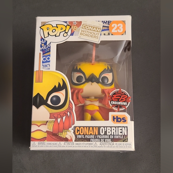 #23 Conan O'Brien Funko Pop! TBS Luchador Conan EB Games Exclusive Vinyl figure - Picture 1 of 6